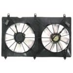 Radiator Cooling Fan Assembly for 2003-2007 Honda Accord, 4 Cylinder, Coupe, Sedan, Valeo, Includes Blade, Motor, Shroud, Coolant Tank,  HO3115134, Replacement
