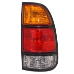 Tail Light Assembly for Toyota Tundra 2000-2005, Right (Passenger), Amber/Clear/Red Lens, with Standard Bed, Regular and Access Cab, Replacement