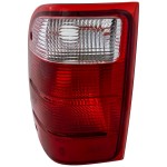 Tail Light for Ford Ranger 2001-2005, Left (Driver) Side, Lens and Housing, Suitable for All Cab Types, Excludes STX Model, Replacement