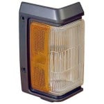 Front Marker Light Assembly for 1993 - 1995 Nissan Pathfinder, Right (Passenger) Corner Light Assembly Replacement, Lens Cover with Bright Rim;  B611060G00, Replacement