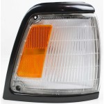 Corner Light Assembly for Toyota Pickup, 1992-1995, Right (Passenger), with Black Trim, 2WD (Two-Wheel Drive), Replacement