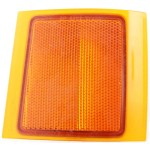 Front Upper Right (Passenger) Side Reflector for Chevrolet C/K Full Size Pickup 1994-2002 with Dual Sealed Beam Headlights, Replacement