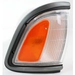 Corner Light Assembly for Toyota Tacoma 1995-1996, Left (Driver) Side, with Black Trim, RWD (Rear-Wheel Drive), Replacement