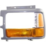Park Light for 1991-1996 Dakota, Left (Driver), Lens and Housing with Gray Headlight Door, Composite Headlight, Replacement