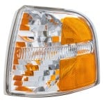 Corner Light for Ford Explorer 2002-2004, Left (Driver) Side, Lens and Housing, Excluding Sport Model, Up to 12-22-2003, Replacement