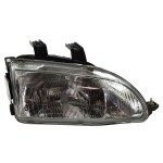 Headlight Assembly for Honda Civic 1992-1995, Right (Passenger) Side, Halogen, Replacement