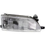 Headlight Assembly for Toyota Corolla 1993-1997, Right (Passenger), Halogen, Replacement