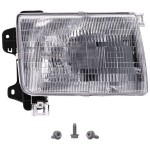 Headlight Assembly for Nissan Frontier 1998-2000, Right (Passenger) Side, Halogen, Up to 9-99, Replacement