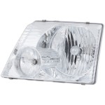 Headlight Assembly for Ford Explorer 2002-2005, Left (Driver), Halogen, Excludes 2002-2003 Sport Model, Replacement
