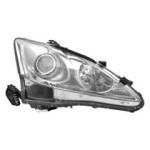 Front Right (Passenger) Headlight Assembly Replacement for 2009 - 2010 Lexus IS250, Includes Lens, Housing, Cover,  8113053400, Halogen, Replacement