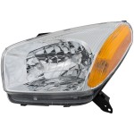 Headlight Assembly for Toyota RAV4 2001-2003, Left (Driver), Halogen, Chrome Interior, without Sport Package, Replacement