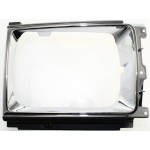 Headlight Door for Toyota 4Runner (1987-1989), Right (Passenger) Side, Chrome/Painted Black, Replacement