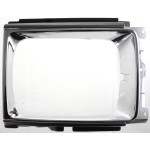 Headlight Door for Toyota 4Runner 1987-1989, Left (Driver) Side, Chrome/Painted Black, Replacement