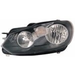 Left (Driver) Headlight Assembly for 2010 - 2014 Volkswagen Golf, Front Replacement Housing/Lens/Cover, Hella Brand, Composite,  5K0941005C