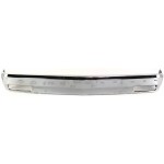 Front Bumper for Chevrolet S10 Blazer (1991-1992)/S10 Pickup (1982-1993), Chrome, with Molding Holes, Replacement