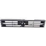 Grille for 1991-1992 Nissan Sentra, Black Shell and Insert, Replacement