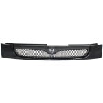 Black Shell and Insert Grille for 1997 Mazda Protege Sedan, Replacement