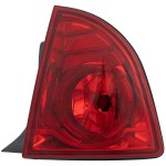 Tail Light Assembly for Chevrolet Malibu 2008-2012 Right (Passenger), Outer, Compatible with Hybrid/LS/LT Models, Replacement