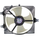 A/C Condenser Fan Shroud Assembly for Honda Accord 2003-2007, Right (Passenger), 6 Cylinder, Replacement
