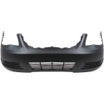 Front Bumper Cover for Pontiac G5 2008-2009 Base Model, Primed (Ready to Paint), Without Fog Light Holes, Replacement