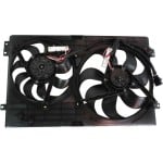 Radiator Fan Shroud Assembly for Volkswagen Jetta 1999-2005, Dual, Replacement