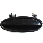 Smooth Black Rear Exterior Door Handle for Pontiac Grand Prix 1997-2008, Left (Driver), Replacement