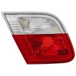 Tail Light for BMW 3-Series 1999-2003, Left (Driver), Inner, Lens and Housing, Clear and Red Lens, Coupe/Convertible, Up to March 2003, Replacement