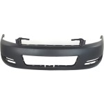 Front Bumper Cover for Chevrolet IMPALA (2006-2013), IMPALA LIMITED (2014-2016), Primed (Ready to Paint), without Fog Light Holes, Replacement