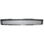 Front Bumper Grille for Chevrolet TAHOE (2007-2014)/ AVALANCHE (2007-2013), Lower Position, Made from Plastic, Chrome Shell with Black Insert, Replacement