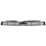Grille for Chevrolet Impala (2006-2011) and Monte Carlo (2006-2007), Chrome Shell with Dark Gray Insert, Excludes SS Model, Replacement