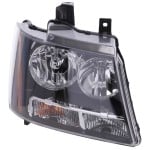 Headlight Assembly for Chevrolet Tahoe 2007-2014, Right (Passenger), Composite, Halogen, Replacement