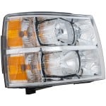 Headlight Assembly for Chevrolet Silverado 2007-2014 Right (Passenger) Halogen, Excludes 2007 Classic, Replacement