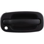 Front Exterior Door Handle for Chevrolet Silverado/GMC Sierra 1999-2006, Right (Passenger), Textured Black, w/ Keyhole, Includes 2007 Classic, Replacement