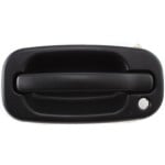 Front Exterior Door Handle for Chevrolet Silverado/GMC Sierra 1999-2006, Left (Driver), Textured Black, with Keyhole, Includes 2007 Classic, Replacement
