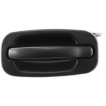 Rear Exterior Door Handle for Chevrolet Silverado/GMC Sierra 1999-2006, Textured Black, Crew Cab, Left (Driver), Includes 2007 Classic, Replacement