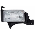 Left (Driver) Headlight Lens/Housing for 1994 - 2001 Dodge Ram 2500 Front Headlight Assembly Replacement Housing,  55054781AH, Replacement