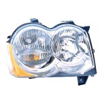 Right (Passenger) Headlight Lens/Housing for 2008 - 2010 Jeep Grand Cherokee, Front Assembly Replacement Housing / Lens / Cover, Halogen;  55157482AE, Replacement