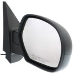 Mirror Right (Passenger) for Chevrolet Silverado 2007-2013/Suburban 2007-2014, Non-Towing, Power-Controlled, Manual Folding, Heated, Textured, without Memory, with Puddle and Signal Light, Replacement