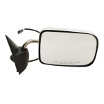 Power Mirror for Dodge RAM Full Size Pickup 1994-1997, Right (Passenger), Non-Towing, Manual Folding, Non-Heated, Chrome, with Convex Glass, Replacement