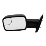 Towing Mirror for Dodge RAM 1500 Pickup (2002-2009)/RAM 2500/3500 Pickup (2003-2009), Left (Driver), Manual Adjust and Folding, Non-Heated, Textured, Replacement