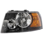 Headlight Assembly for Ford Expedition 2003-2006, Left (Driver), Halogen, Black Interior, Replacement