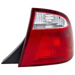 Tail Light for Ford Focus Sedan 2005-2007, Right (Passenger), Lens and Housing, Replacement