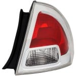 Tail Light for Ford Fusion 2006-2009, Right (Passenger) Side, Lens and Housing, Replacement