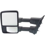 Towing Mirror for Ford F-Series Super Duty 2008-2012, Left (Driver), Manual Adjust, Manual Folding, Non-Heated, Textured, without Memory or Signal Light, Replacement