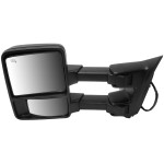 Towing Mirror for Ford F-Series Super Duty 2009-2012, Left (Driver), Power, Manual Folding, Heated, Textured, with Signal Light, without Memory, Replacement