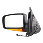 Power Mirror for 2003-2004 Ford Expedition, Left (Driver) Side, Non-Towing, Manual Folding, Heated, Textured, with In-housing Signal Light, without Auto Dimming and Memory, Blind Spot Detection, Replacement