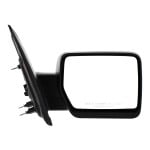 Mirror for Ford F-150 2009-2010, Right (Passenger), Non-Towing, Power, Manual Folding, Non-Heated, Textured, Standard, Without Auto Dimming, Blind Spot Detection, Memory, and Signal Light, Excluding SVT Raptor Model, Replacement