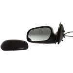 Power Mirror for 2009-2011 Ford Crown Victoria/Grand Marquis, Left (Driver), Manual Folding, Heated, Paintable, without Auto Dimming, Blind Spot Detection, Memory, with Signal Light, Replacement