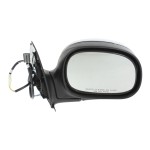 Mirror Right (Passenger) for Ford F-150 (1997-2002), F-250 (1997-1999), Non-Towing, Power, Manual Folding, Non-Heated, Chrome, Contour Style, without Signal Light, Regular/SuperCab, up to Feb 12, 2002, Replacement