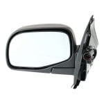 Power Mirror for Ford Explorer 1995-2001/Explorer Sport 2001-2003, Left (Driver), Manual Folding, Non-Heated, Textured, with Puddle Light, Replacement